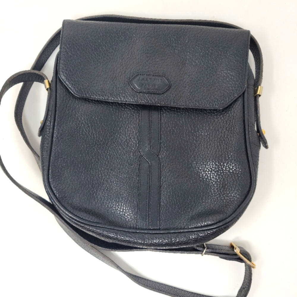 Lanvin Pebbled Leather Crossbody Vintage